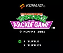 Image n° 1 - titles : Teenage Mutant Ninja Turtles II - The Arcade Game